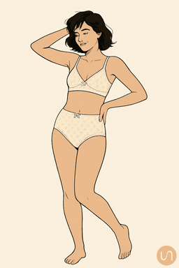 femme en sous vêtements