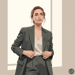 femme portant un blazer